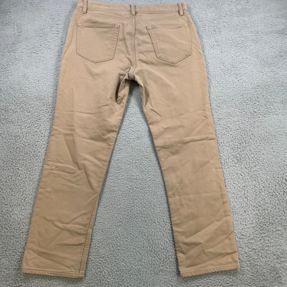 Banana Republic The Traveler Slim Fit Khaki Pants Mens 33x28 Tan Chino Stretch‎